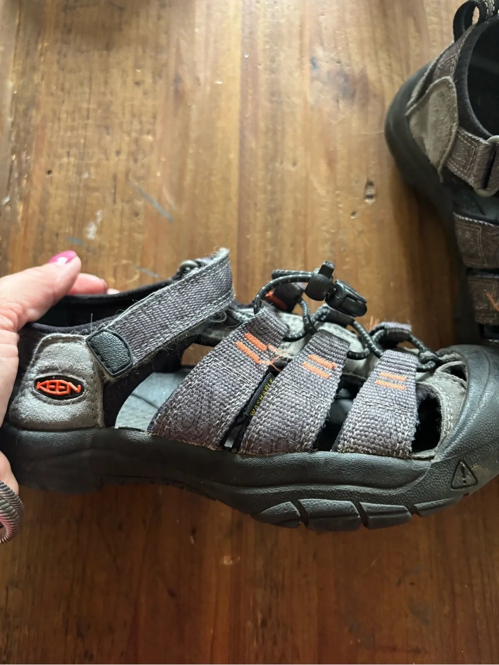 Teva Kids Gray and Orange Outdoor Sport Sandals
